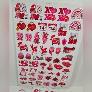 Valentine's Day Foam Sticker, 300Pcs Valentine's Day Themed Sticker Sheets